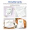 Avery Glossy White Greeting Cards, 5-1/2" x 8-1/2" Rectangle Half Fold
